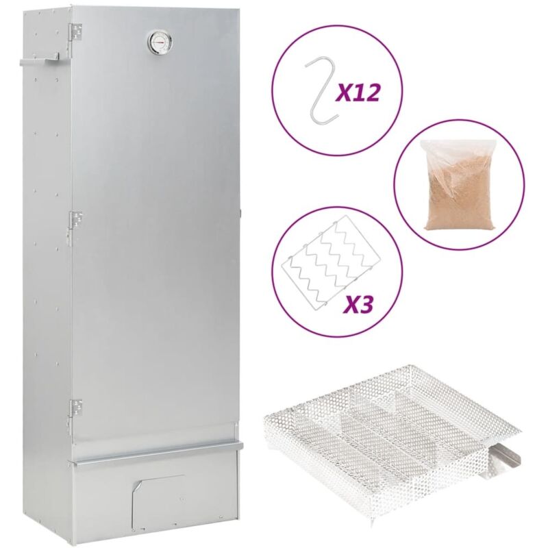 Vidaxl - Räucherofen mit Kaltrauchgenerator Verzinkter Stahl