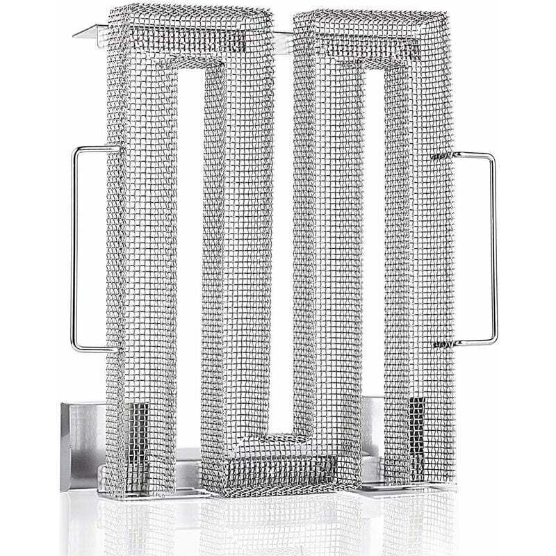 Rauchgenerator Edelstahl Kaltrauchgenerator Profi Kaltrauchgenerator Bis zu 20 Stunden Rauch für Grill, Smoker, Grillrost, Räucherofen und