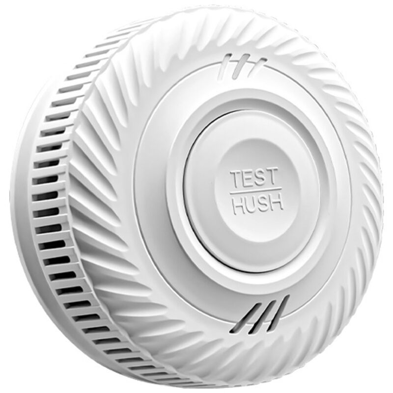 Rauchmelder, 10-Jahres-Batterie, Mini-Rauchmelder mit Magnethalterung, flackerfreier Feuermelder, freistehend, weiß, 1 Packung