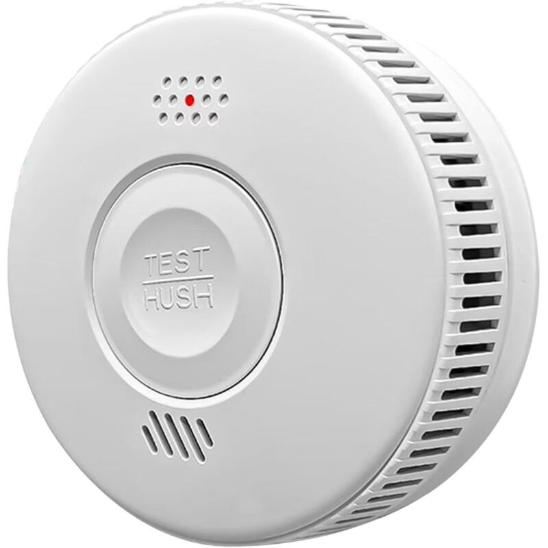 Rauchmelder, Feueralarm, Rauchmelder mit fortschrittlichem fotoelektrischem Sensor, Überwachungsalarm mit 3-jähriger Batterielebensdauer, 85-dB-Alarm.