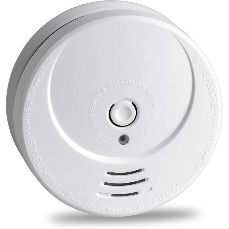 Rauchmelder, fotoelektrisch, langlebige Lithiumbatterie (10 Jahre), Feuermelder GS506G