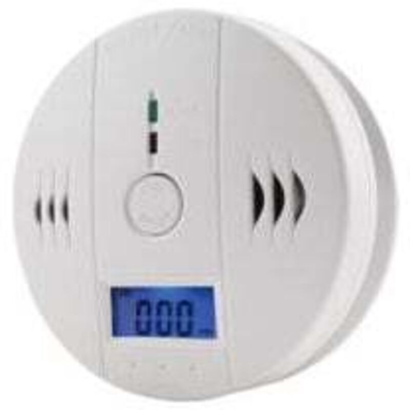 Rauchmelder, Kohlenmonoxidmelder, Alarm, CO-Melder, Alarmsensor mit LCD-Display, Speicherfunktion, batteriebetrieben, für Zuhause, Schlafzimmer,