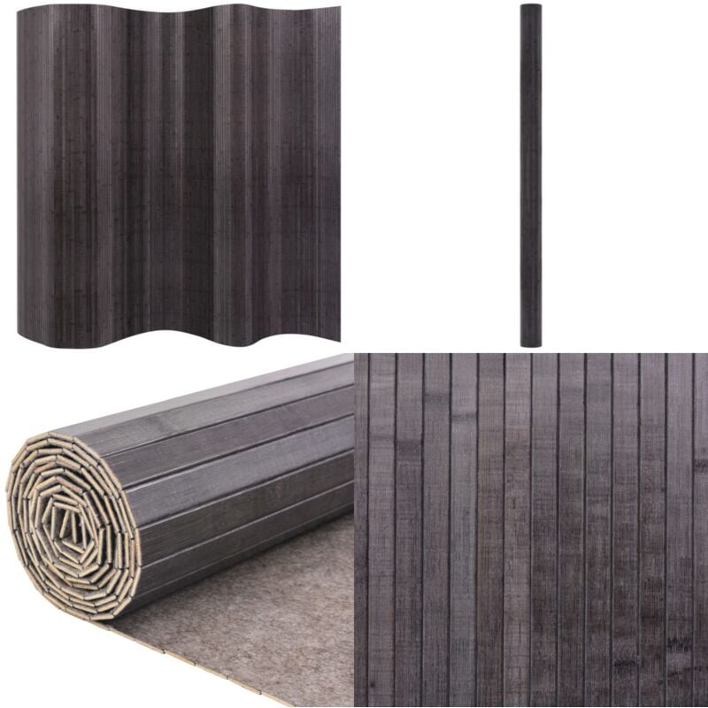 Raumteiler Bambus Grau 250x165 cm - Bambus Raumteiler - Raumtrenner - Sicht Schutz - Wohnzimmer Dekoration - Schlafzimmerschrank - Home & Living