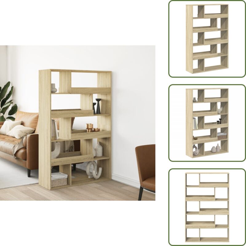 Raumteiler Sonoma-Eiche 100x33x156,5 cm Holzwerkstoff - Raumteiler - Raumtrenner - Regal Raumteiler - Regal Raumtrenner