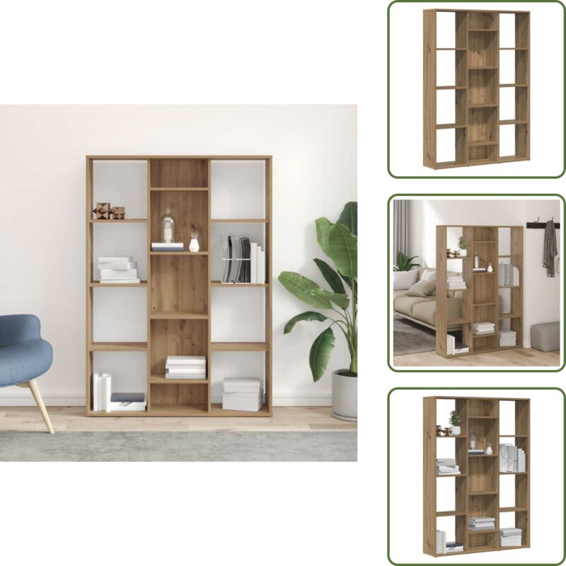 Vidaxl - Raumteiler/Bücherregal Artisan-Eiche 100x24x140cm Holzwerkstoff - Bücherregal - Bücherregale - Raumteiler - Standregal