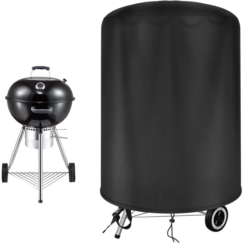 Raweao Weber-Grill-Abdeckung, Grill-Plane für den Außenbereich, 500D Oxford, wasserdicht (Φ70 x 70 cm)
