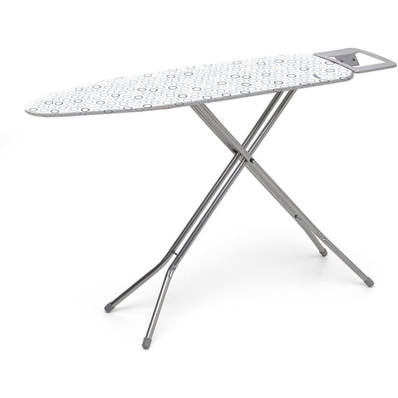 Bügelbrett Basis-Sortiment Streckmetall-Platte Bezug aus Baumwolle und Polyester Rutschfeste Gummi-Beinstollen Maße: 113x34x5,5 cm - Rayen