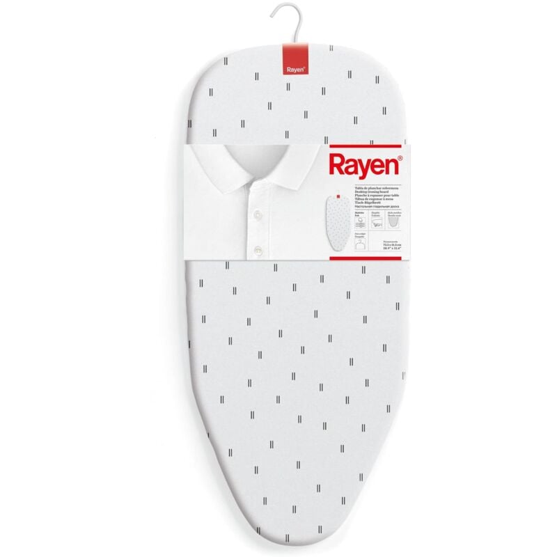 Bügelbrett Tischplatte Faltbare Compacta Metallgitter Gültig zum Aufhängen Gedruckt Maße: 73,5 x 31,5 cm - Rayen