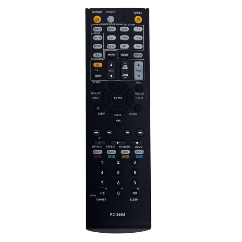 Tlily - RC-866M Fernbedienung Ersetzt für AV-Receiver RC866M TX-NR626 HT-RC560 RC-868M HT-S5300 HT-S6300 HT-S7300 HT-R391