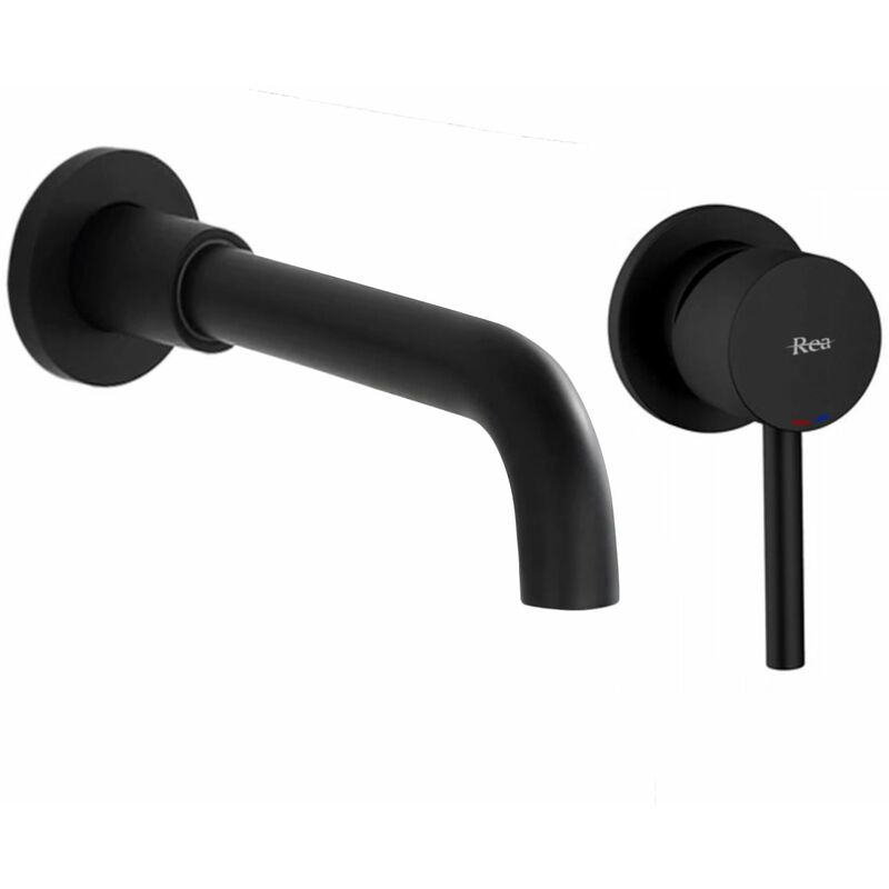 Unterputz armatur lungo long black matt+ibox - REA