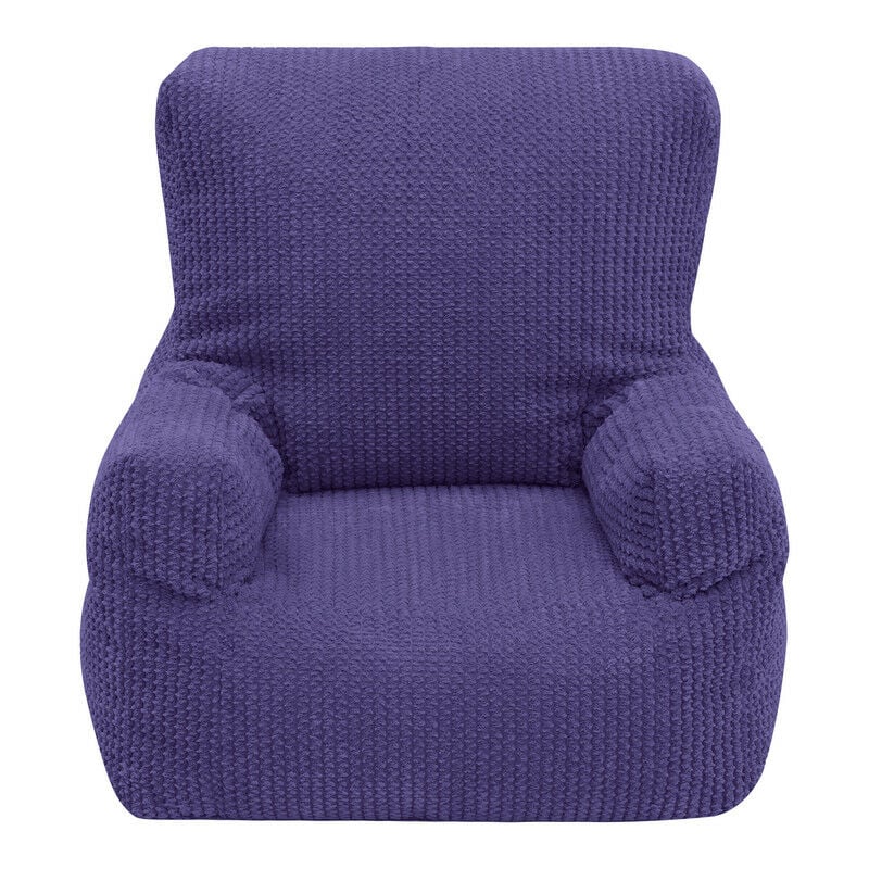 Kinder-Sitzsack-Sessel für das Wohnzimmer, Cord-Kindersessel mit Tasche, Indoor-Gaming-Pouf-Stuhl für Kinder, ergonomische Möbel für Kinder - Lila