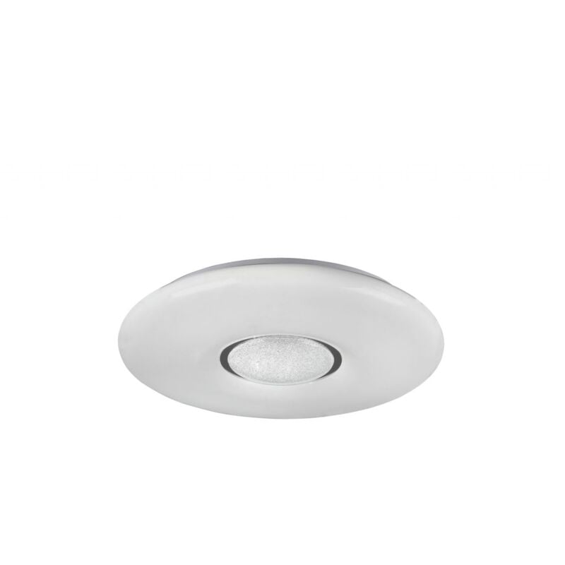 Reality LED Deckenleuchte Lia weiß, chrom, Fernbedienung Deckenleuchte