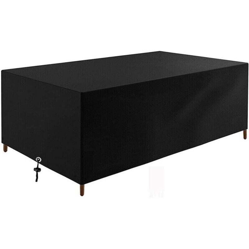 KZQ - Rechteckige Gartentischabdeckung, Schutzhülle für Gartenmöbel, wasserdichte Schutzhülle für Gartenmöbel, wasserdichte Schutzplane aus