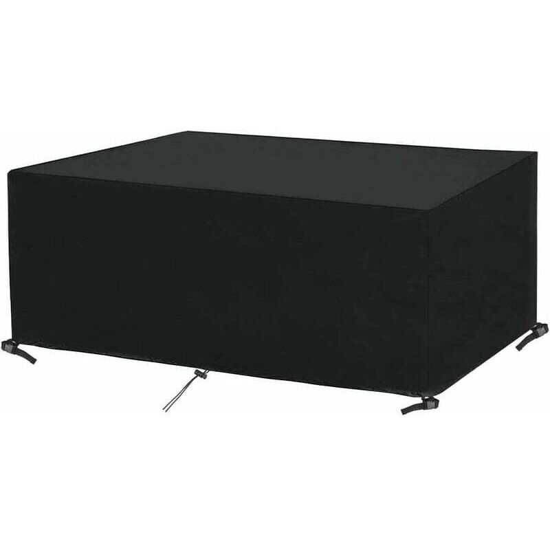 Rechteckige Gartentischabdeckung, Schutzhülle für Gartenmöbel, wasserdichte Schutzhülle für Gartenmöbel, wasserdichte Schutzplane aus Oxford-Gewebe