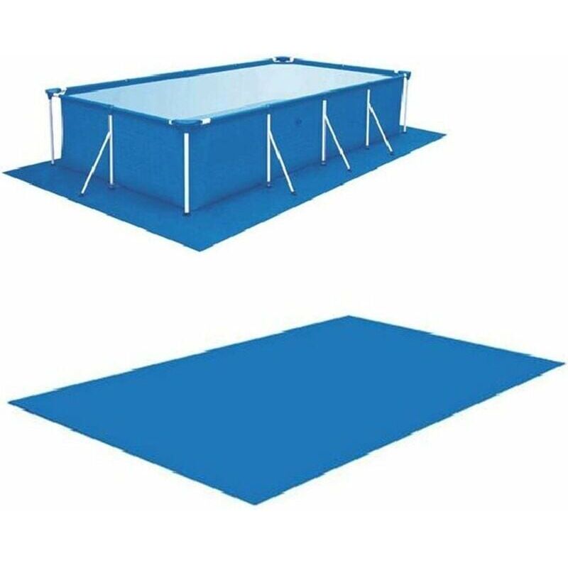 Rechteckige Poolmatte, quadratische Pool-Bodenmatte, rechteckige Pool-Bodenmatte, faltbare Bodenabdeckung für Rahmenpool, Planschbecken, Whirlpool