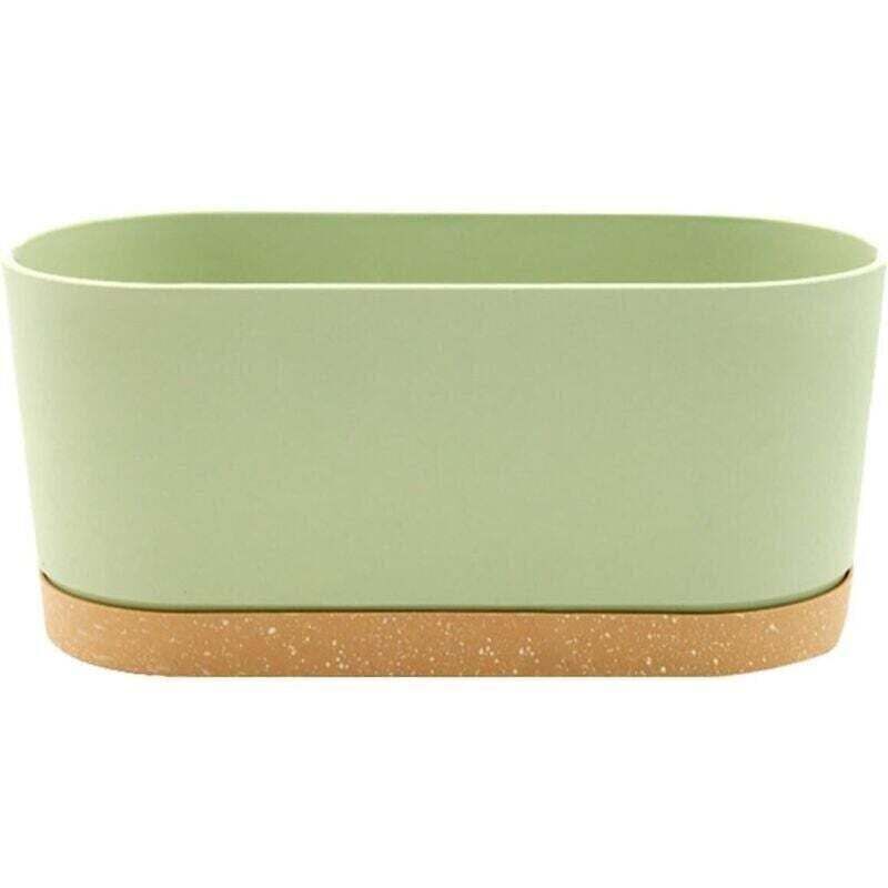 Rechteckiger Blumentopf aus Kunststoff, Gemüsetopf, Balkon, schlicht, für Schlafzimmer, Balkon, Wohnzimmer (