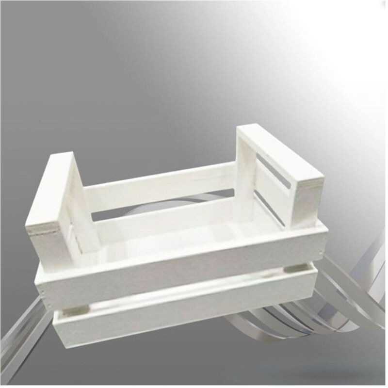 Trade Shop Traesio - Trade Shop - Box Box Aufbewahrungsgegenstände rechteckig Holz Dekoration 11x13x20 cm - Weiß