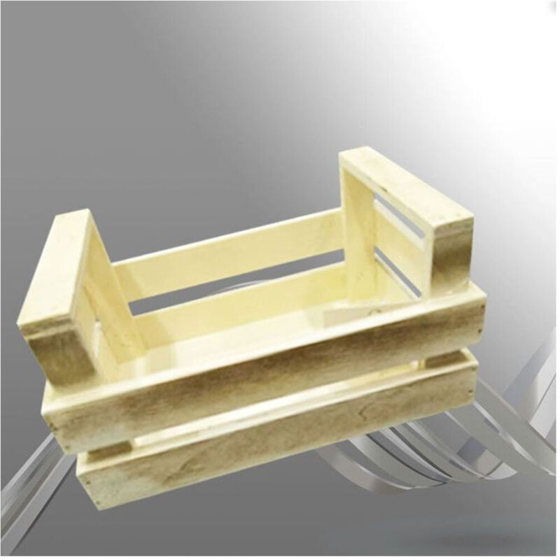 Trade Shop Traesio - Trade Shop - Box Box Aufbewahrungsgegenstände rechteckig Holz Dekoration 11x13x20 cm - Helles Holz