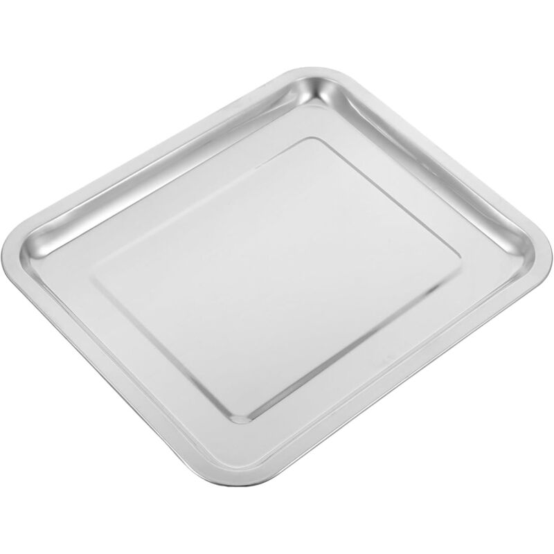 Rechteckiges Backblech aus Edelstahl zum Braten, Backen und Dämpfen, ideal für Familienessen und Picknicks