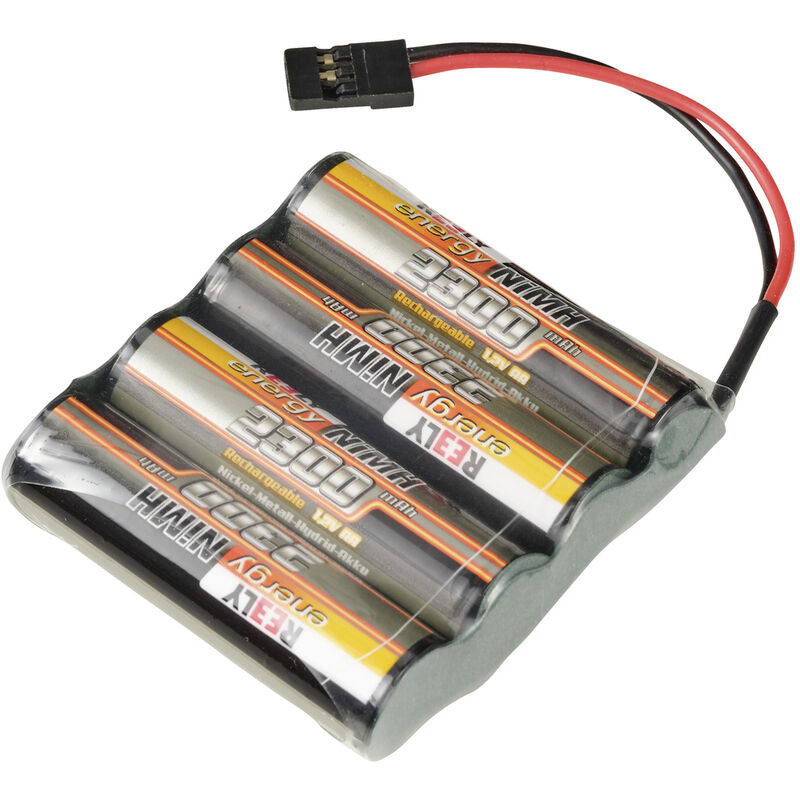 Modellbau-Akkupack (NiMh) 4.8 v 2300 mAh Zellen-Zahl: 4 Mignon (aa) Side-by-Side JR-Buchse - Reely