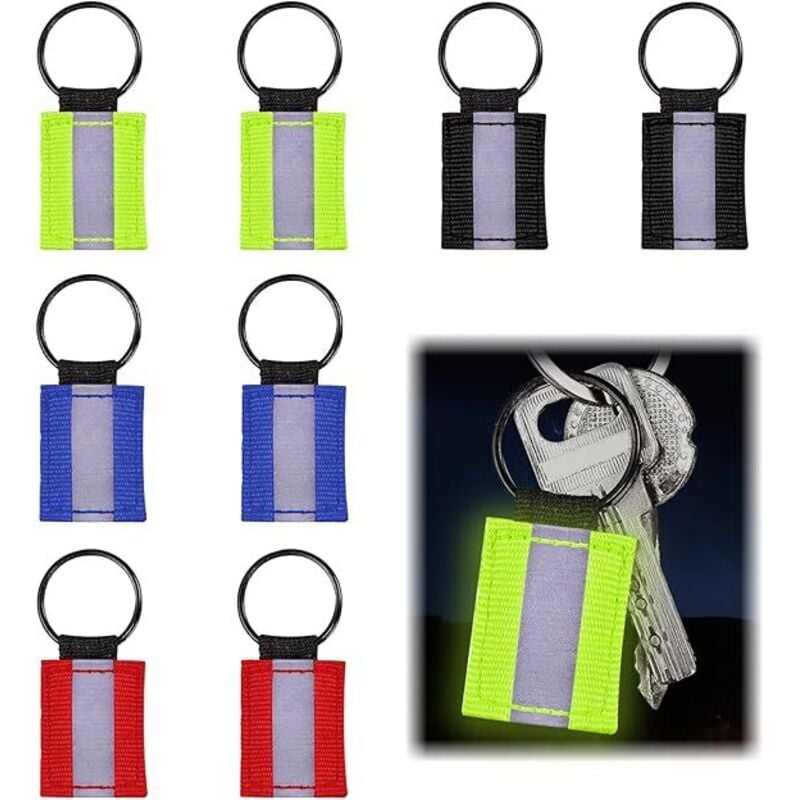 Reflektierende Anhänger, Reflektoren für Schultaschen, Rucksäcke, Laufbekleidung, reflektierende Schlüsselanhänger für Schultaschen, Rucksäcke,