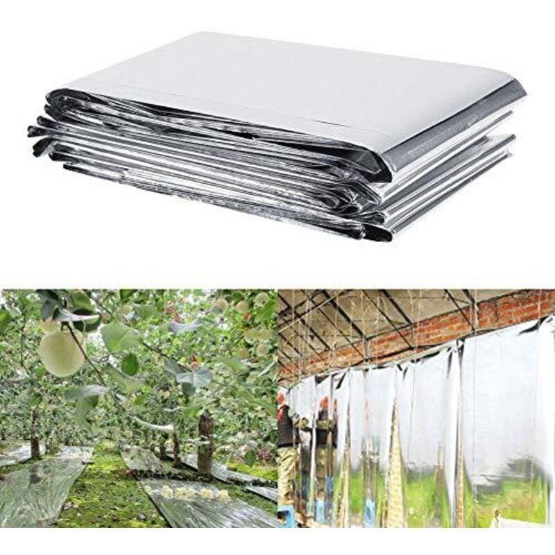 Reflektierende Folie für Pflanzen, 210 x 120 cm, reflektierende Folie, Gewächshaus, reflektierende Folie, Pflanze, Hydrokultur, Gewächshaus,