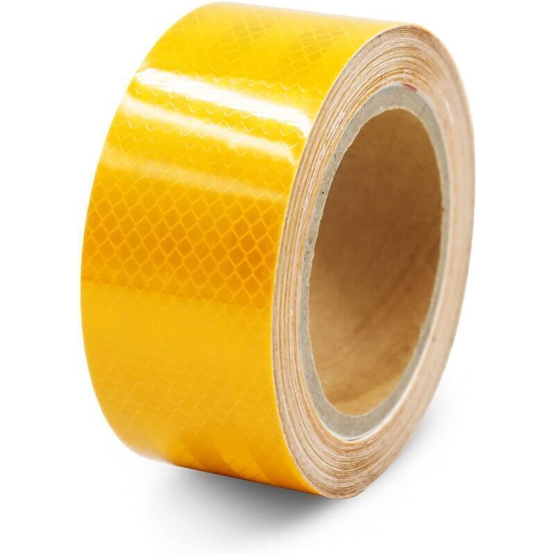 Reflektierende, hochsichtbare reflektierende Aufkleber, selbstklebendes Sicherheitsband für Pkw, Lkw, Anhänger, Wohnmobile, Kinderwagen, Helme, 25 m