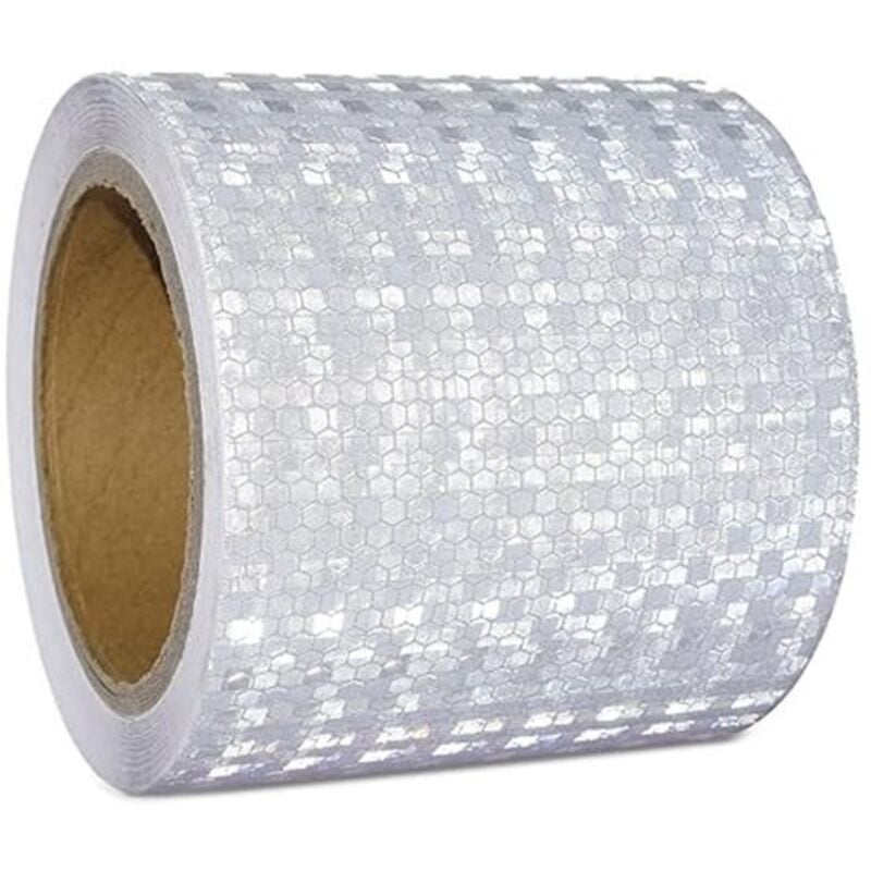 Reflektierendes Band 10 cm x 10 m – wasserfestes und selbstklebendes Sicherheitsband für Fahrzeuge und den Außenbereich