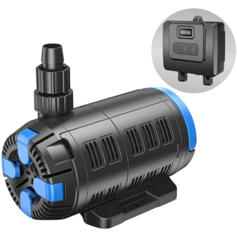 Regelbare Öko-Teichpumpe CET 15000 37-180 W 7500 bis 15000 l/h I Hochwertige Teichpumpe mit Multifunktionsregler I Spezialpumpe für Gartenteich I