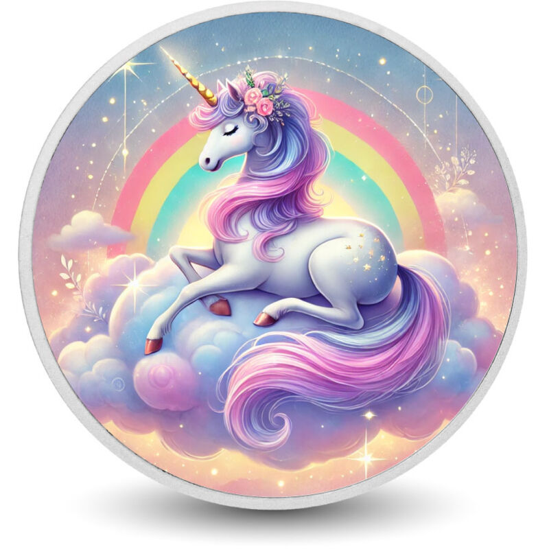 Regenbogenmagie: Einhorn der Wolken 1 oz Silbermünze