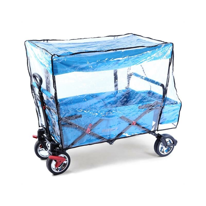Regenschutz transparent für Bollerwagen FX-CT500 - einfache Anbringung - Fuxtec