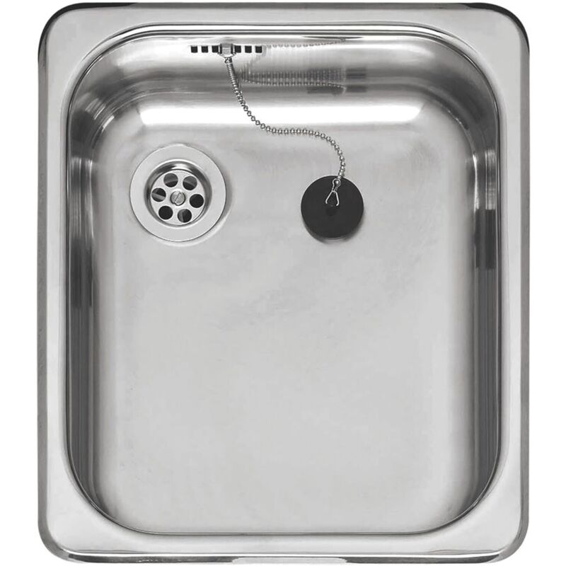 Einbauspüle R18 3530 osk Edelstahl Spülbecken für 400mm Unterschrank, 350x398mm - hochwertiges Spülbecken für die Küche - Reginox