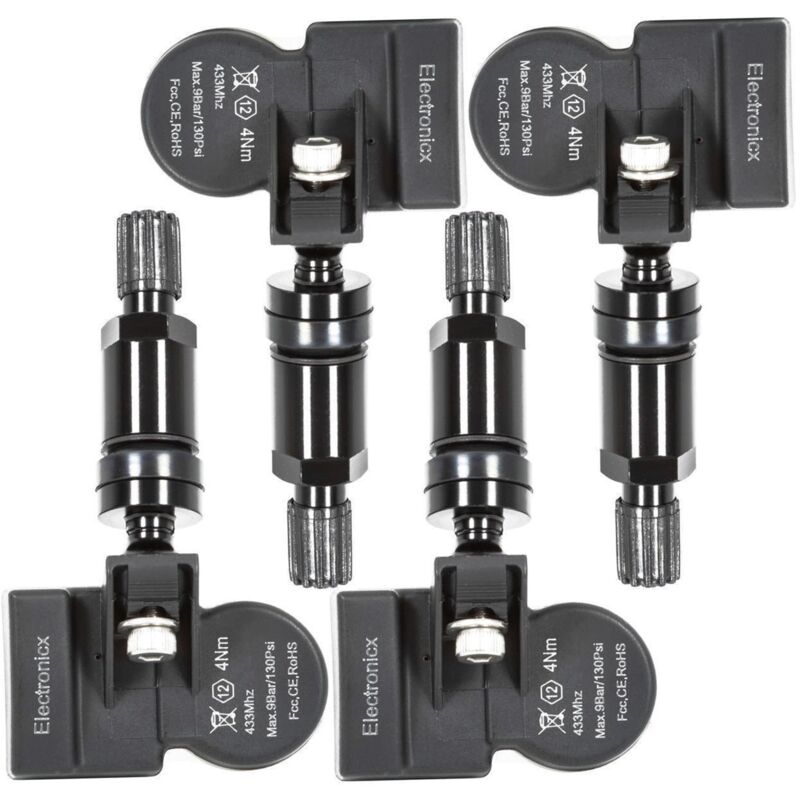 Reifendrucksensoren RDKS Sensoren Metallventil Schwarz für BMW F40 G42 F44 G20 G22 G70 i20 F48 G29