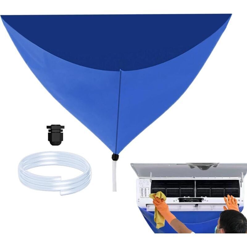 Reinigungsabdeckung für geteilte Klimaanlagen, wasserdichtes Reinigungsbeutel-Set für Klimaanlagen, wiederverwendbares wasserdichtes