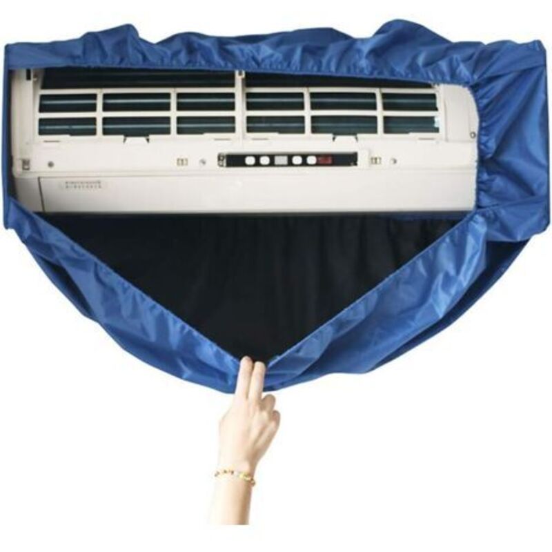 Reinigungsbeutel für Klimaanlagen, Reinigungsabdeckung mit Schlitz für Klimaanlagen, wasserdichter Reinigungsbeutel mit Abfluss für Zuhause,