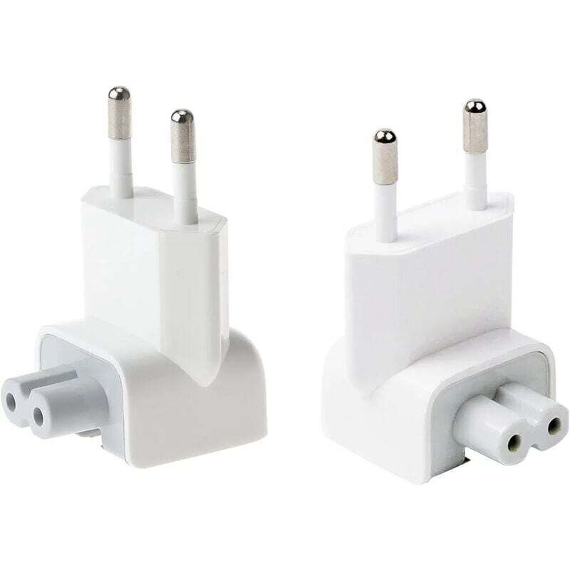 Reiseadapter-Stecker, Ersatzanschluss für iPod, iPhone, iPad, Macbook Tablets (2xEU-Stecker)