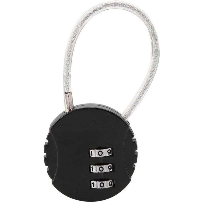 Reisekissen kombiniert mit einem 3-stelligen Stahlseil für Gepäck und Rucksäcke