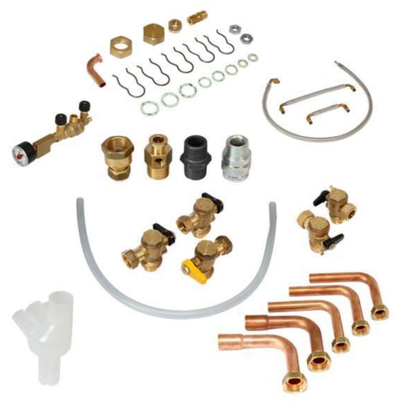 Remeha - De Dietrich Verrohrungssatz für Montagerahmen für Calenta S100917