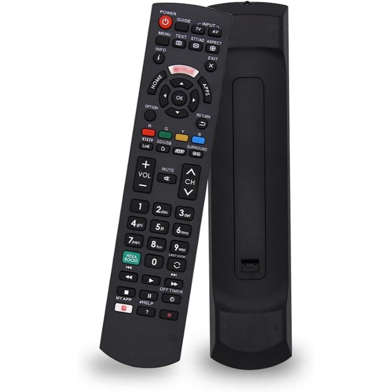 Universelle Panasonic-Ersatzfernbedienung für alle Panasonic Smart TVs, Viera HD LCD- und LED-Fernseher – keine Einrichtung erforderlich