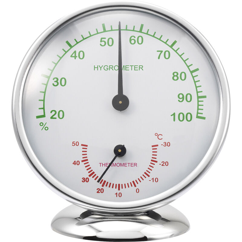 6510 Alu Thermo-/Hygrometer Aluminium 6510 Alu - Renkforce