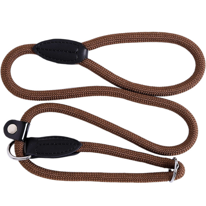 Lionto - Retrieverleine, Hundeleine, Führleine, Zugleine, Länge 120 cm, Farbe braun