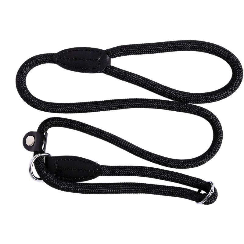 Lionto - Retrieverleine, Hundeleine, Führleine, Zugleine, Länge 120 cm, Farbe schwarz