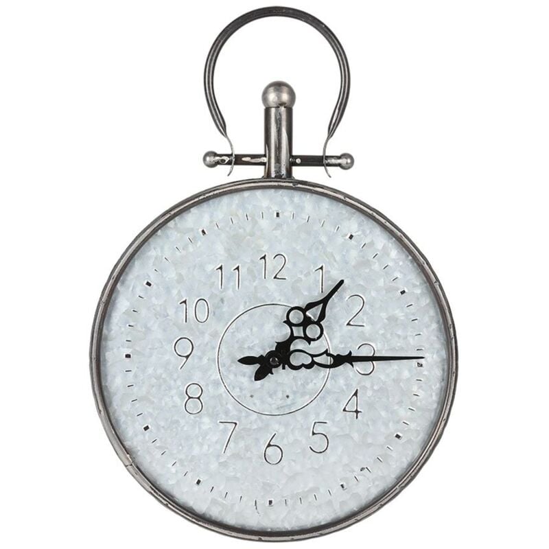 Buri - Retro Wanduhr 31,5cm Taschenuhr Design Küchenuhr Wohnzimmeruhr Baduhr Quartz Uhr