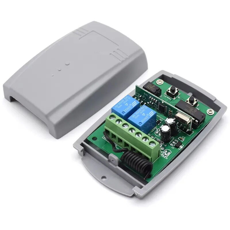 RF-Fernbedienungsempfänger 433 MHz, bidirektionaler Apprentissage-Code, fester Code, schaltbarer Code, 12/24 V