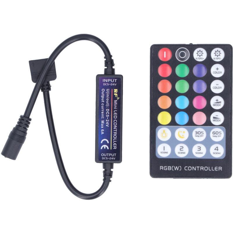 RF-LED-Controller, kabellose Fernbedienung, Mini-RGBW-LED-USB-Lichtleisten-Controller, ultradünner Touch-Vollcontroller für TV-Hintergrundwände,
