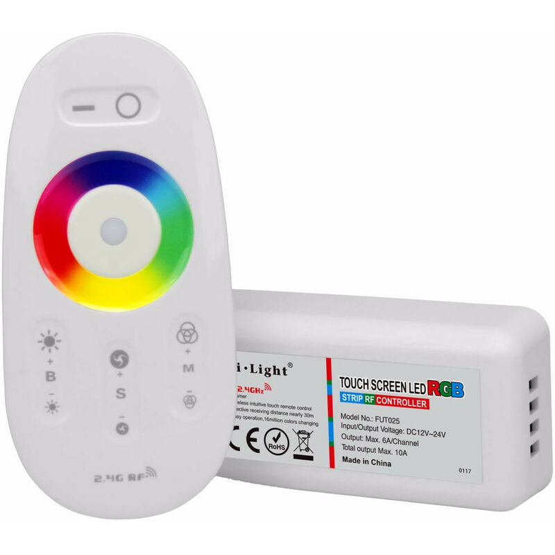 RGB-Controller 12-24Vdc 10Amp Max 2,4Ghz Mit Controller