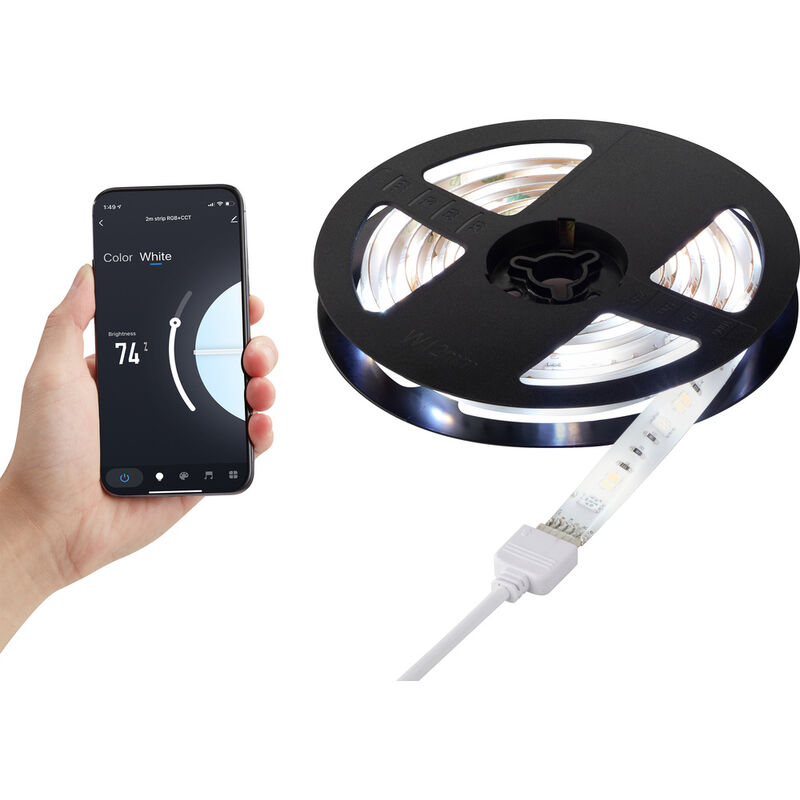 RGBW Tuya-App Stripes SY-4755426 LED-Lichtleiste mit Stecker 230 V 2 m RGBW, Warmweiß, Kaltweiß 1