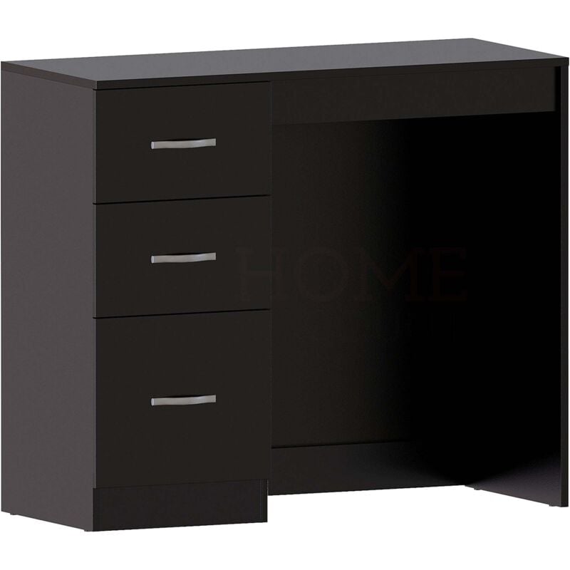Home Discount - Riano Schminktisch 3 Schubladen Makeup Schminktisch Computertisch, Schwarz