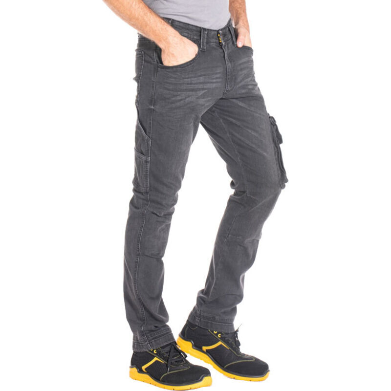 Rica Lewis Jeans Stretch-Arbeitshose JOBGR Grau Denim 56