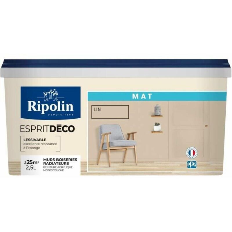 Ripolin Wandfarbe Lin Matt 2,5L